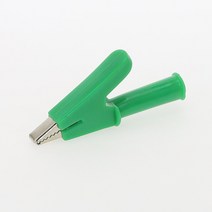 Cleqee P2002 2PCS 5 Color 380V 20A Crocodile Alligator Clips Safety Test folders For 4mm Banana Plug, [03] green