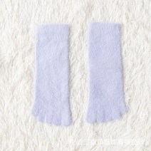 무좀양말 여성 스포츠 발가락 토우 캡 양말 따뜻및 화려한 코랄 플리스 두꺼운 다섯 손가락 양말 1 쌍 부