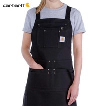 칼하트 남녀공용 블랙 에이프런 카페 미술 목공 작업용 앞치마 103439-001