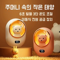 PYHO 우주비행사 USB 미니 휴대용 충전식 손난로 10000mAh 보조배터리 크리스마스 집들이 선물, 하얀색