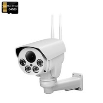 열화상카메라 적외선카메라 적외선 무선 보안 IP 와이파이 PTZ 자동 줌 SD 카드 사람 감지 IR Sonyimx335 HD 3G 4G SIM, 없음, 64.5MP-4G(M-AO)-64GB - 영국 플러그-