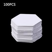 가죽공예 도안 패치 워크 종이 퀼트 재봉 공예에 대 한 100Pcs 육각 템플릿 DIY 6 크기