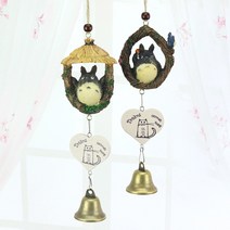 MEIISEO현관종 도어벨 방울 행운의나무 풍경 유리종, XK012 내 이웃 Totoro Bell