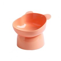 자동급식기 애견용품 고양이자동급식기 강아지자동급식기 애견자동급식기고양이 그릇 대용량 사료 물 목, 04 분홍색