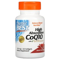 닥터스베스트 BioPerine함유 코엔자임 CoQ10 100mg 60정, 60개