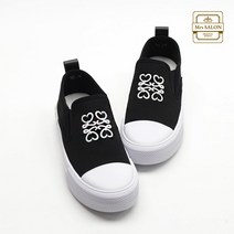 캐쥬얼 가벼운 자수 캔버스 슬립온 운동화 여성 엄마 단화 40대 N505