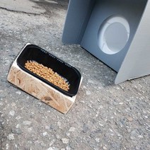 우드플러스 길고양이급식소 보온 물그릇 고양이강아지 식기식탁겨울집, 1구, 보온식기