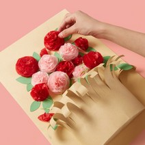 키득키득 DIY 페이퍼 입체플라워 카네이션