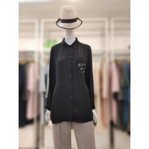 SI 벨티드 남방형 롱 블라우스 SDB124070BK