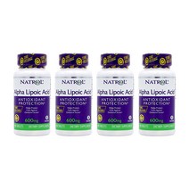 Natrol 미국직배송 나트롤 알파리포산 600mg 칼슘 100mg 45 타블렛 정품, 4병