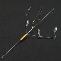 [스쿨링폭격기] 알라바마 리그 배스 낚시 루어 낚시 (워킹용 4암 6블레이드), 실버, 실버