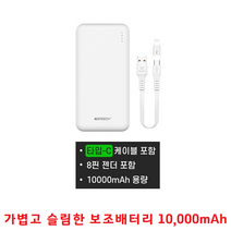 스마트폰충전기 충전잘되고 내구성좋은 보조배터리 10000mAh 갤럭시 A13 A135 A23 A235 A73 A736 충전기, 스피디 보조배터리 10000mAh(SPE-2PCPPB1