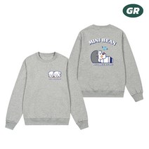 [지알코리아] 쟈근콩짱큰콩 맨투맨 커플티 남녀공용 GR032-GR033