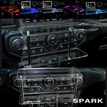 ArtX 더뉴/더넥스트 스파크 미니 2단 차량용 무중력테이블 컵홀더 스마트폰 핸드폰 거치대, TYPE B, LED-퍼플