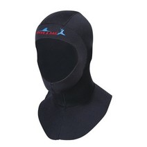 웻수트 웨이크보드복 바다수영 서핑 프리다이빙 해루질 슈트 네오프렌 잠수복 다이브 후드 통풍 턱받이 후드 3mm 남성 여성용 수상 스포츠 캡 따뜻한 편안한 슬립온 스노클링, 검은색, m