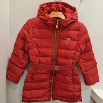 게스키즈 벨트 롱 오리털 점퍼