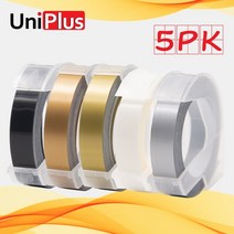 한글타자기 옛날타자기 타자기키보드 uniplus 5pk multi color tape, 5팩