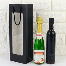 길다란 전통주 음료 쇼핑백, 색상, 블랙