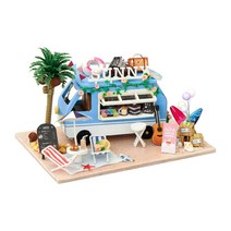 아디코 비치 캠핑 미니어처 자동차 DIY 키트, 혼합색상