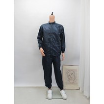 [제전복 상하세트] 네이비 C카라 상하복 작업복반팔 방진복 크린룸 정전기방지 무진복, 긴팔상의, 2XL