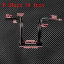 자토바이 팻바이크 할리 투어링 로드 킹 FLHR 소프트테일 다이나 브레이크아웃 슬림 팻보이, 2.B Black 14 inch