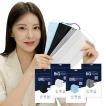 [KT알파쇼핑]빅사이즈 3중구조 일회용 MB필터 마스크 100매, 스카이블루_색상_상세페이지참조, 스카이블루