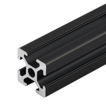 알루미늄레일 1PC 검정 유럽 표준 알루마이트 알루미늄 프로파일 압출 100mm - 800mm 길이 선형 레일 500mm CNC 3D 프린터 용, [05] 300mm