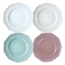 VBCcasa VBC 까사 레이스 디저트샐러드플레이트1p, 핑크, 1개