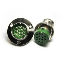 항공잭 30MM 날개타입 K-30-14핀 플러그 국내생산 원형커넥터 써큘러커넥터, 01_케이블