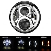 바이크 오토바이 튜닝 램프 7 inch led headlight for harley, 유형 l