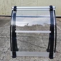 캐노픽스 550x1200 현관문 처마 차양 비가림 렉산 주택 어닝 상가캐노피, 렉산_투명/브라켓_블랙/파이프_그레이