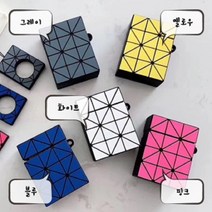 제이에이치 에어팟케이스 칼라큐브 고리포함에어팟케이스+거치대증정 칼라랜덤 상세이미지참고 이어폰, 핑크, 칼라큐브 고리포함