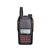 고성능 생활 무전기 워키토키 소형 자전거 블루투스 차량용 식당 업소용 baofeng uv-6r 워키 토키 7w 전문 cb 라디오 듀얼 밴드 128ch lcd 디스플레이 무선 햄, 검은색, 영국