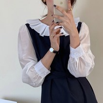 리에프(rief) / 러플 카라 롱 원피스