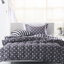 땡땡이 양면 침구 세트 향균 간절기 이불 침대 패드 베개 커버