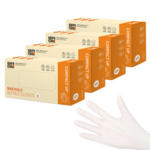 브릭글로 컴팩트업 니트릴장갑 화이트, 소(S), 8개