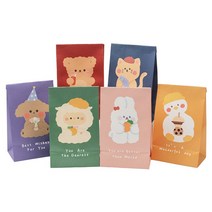 라뻬 선물포장 캐릭터 구디백 12p 스티커27p, 1개
