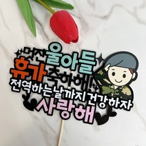 육군 공군 해병대 해군 휴가 축하파티 군인토퍼 휴가축하해, 상병, 해병대(팔각모)