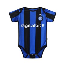 22-23 시즌 레알 마드리드 바르셀로나 아스널 유벤아기 축구복 아기 기어다니기 점프복 현물 도매, 국미주