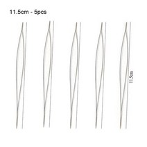 구슬 바늘 핀 구슬 팔찌에 대 한 열린 곡선 바늘 보석 만들기 도구 수제 페르시 스레딩 핀, 11.5cm