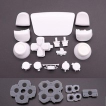 ps5 부품 듀얼센스 커버 컨트롤러 거치대 실리콘 스틱 케이스 받침대 고무 전도성 버튼 및 풀 세트 조이스틱 방향 키 소니 용, N2