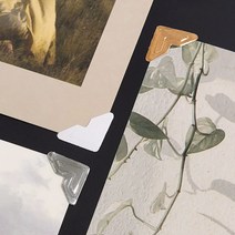 컬러 사진 코너 스티커 포토북 다이어리꾸미기 다꾸 앨범만들기 사진첩꾸미기