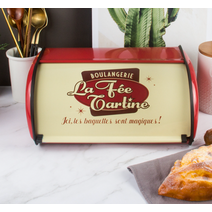 케이스 브레드박스 인테리어 카페 빵 틴케이스 보관함 정리함 간식 영양제 용품 보관 식탁, 레드