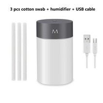 공기살균기 휴대용공기살균기 uv공기살균기 260ML USB 초음파 가습기 LED 램프 미니 에센셜 오일 디퓨저 자, 01 1