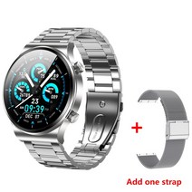 화웨이 XIAOMI 삼성 안드로이드 전화 아이폰 IOS 스마트 워치 남자 IP68 2021 안드로이드 스포츠 SMARTWATCH 안드로이드 IOS 폰용, Silver Steel W Steel|CHINA
