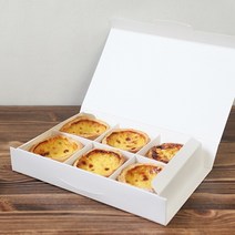 종이나라 에그타르트 상자 10매 6구 4구(칸막이포함), 10개, 6구(칸막이미포함)