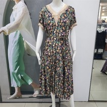 에이비에프지 Abfz DP01 레이스 장식 플라워 원피스 AFW5HO43G (8700935)