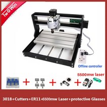 CNC 공작 기계 조각 3018 pro laser engraver wood router grbl diy laser pcb milling machine for wood pcb, 5500mw 레이저, 오프라인이 아닌