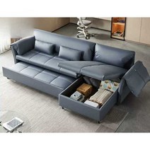 거실 패브릭 소파 침대 수납 가구 세척가능, (그레이)2.99m 오른쪽 2인+좌측1인