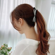 아멜리아 만능 바나나 헤어핀 집게핀 큐빅 리본 올림머리 명품 반머리 반묶음 예쁜 머리핀